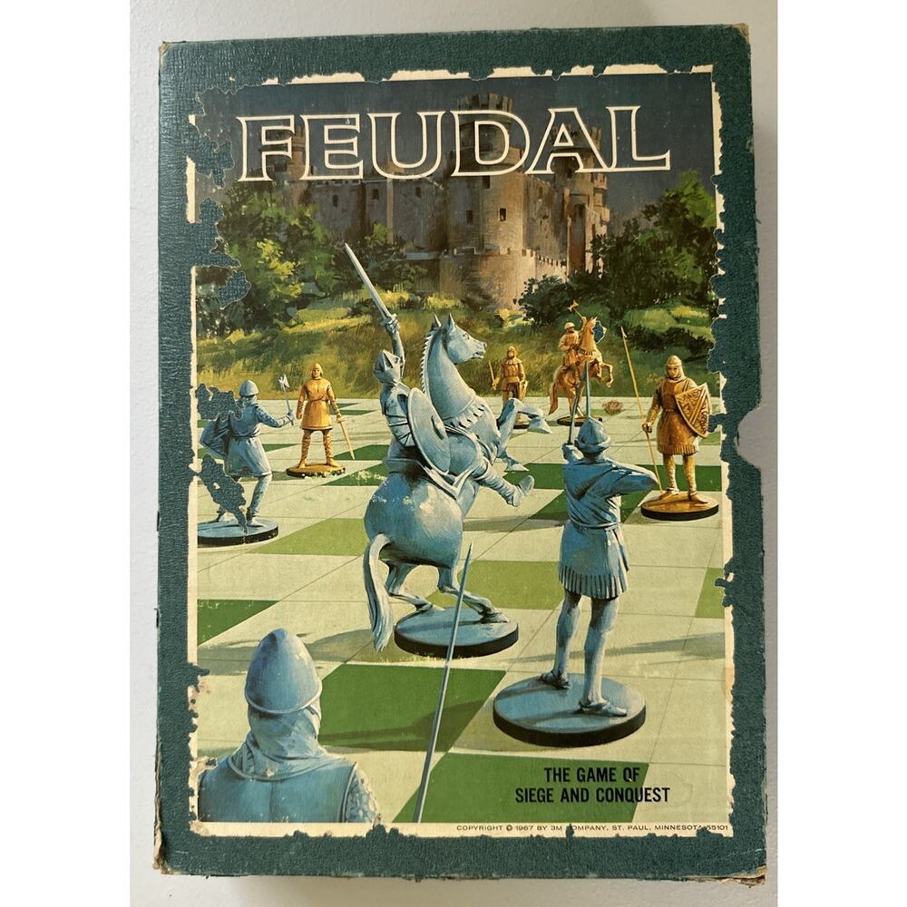 Feudal Avalon Hill Game 3M 1967 Strategy War Military Vintage Near Complete